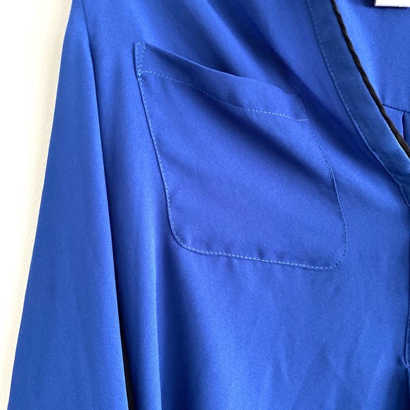 H&M Dressy Blue Blouse **New without Tags!** - Picture 4 of 8